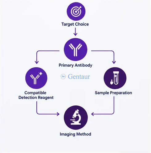 Immunostaining dependency workflow