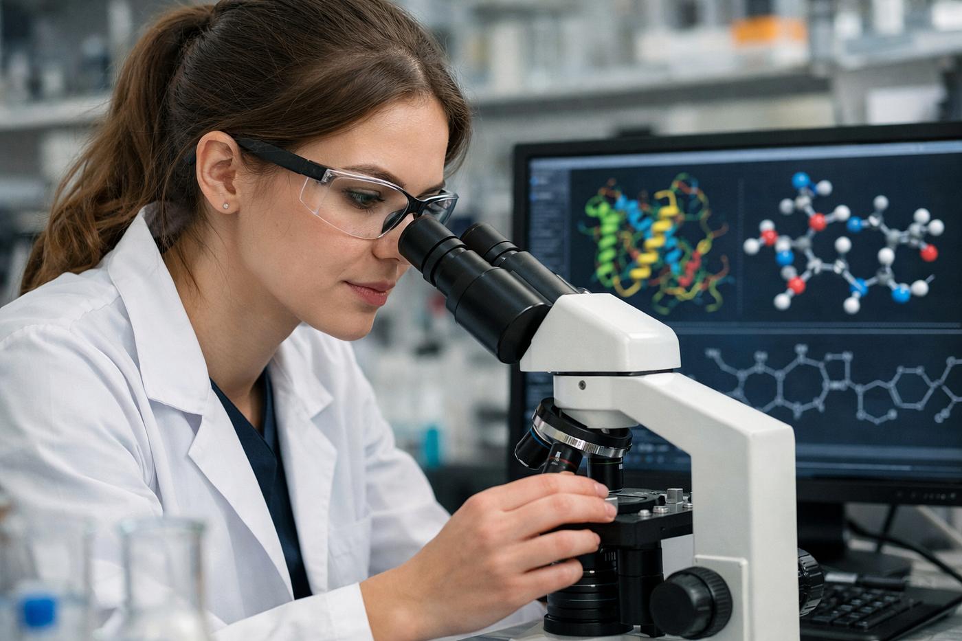 Scientific laboratory illustrating the connection between chemistry, artificial intelligence and scientific discovery